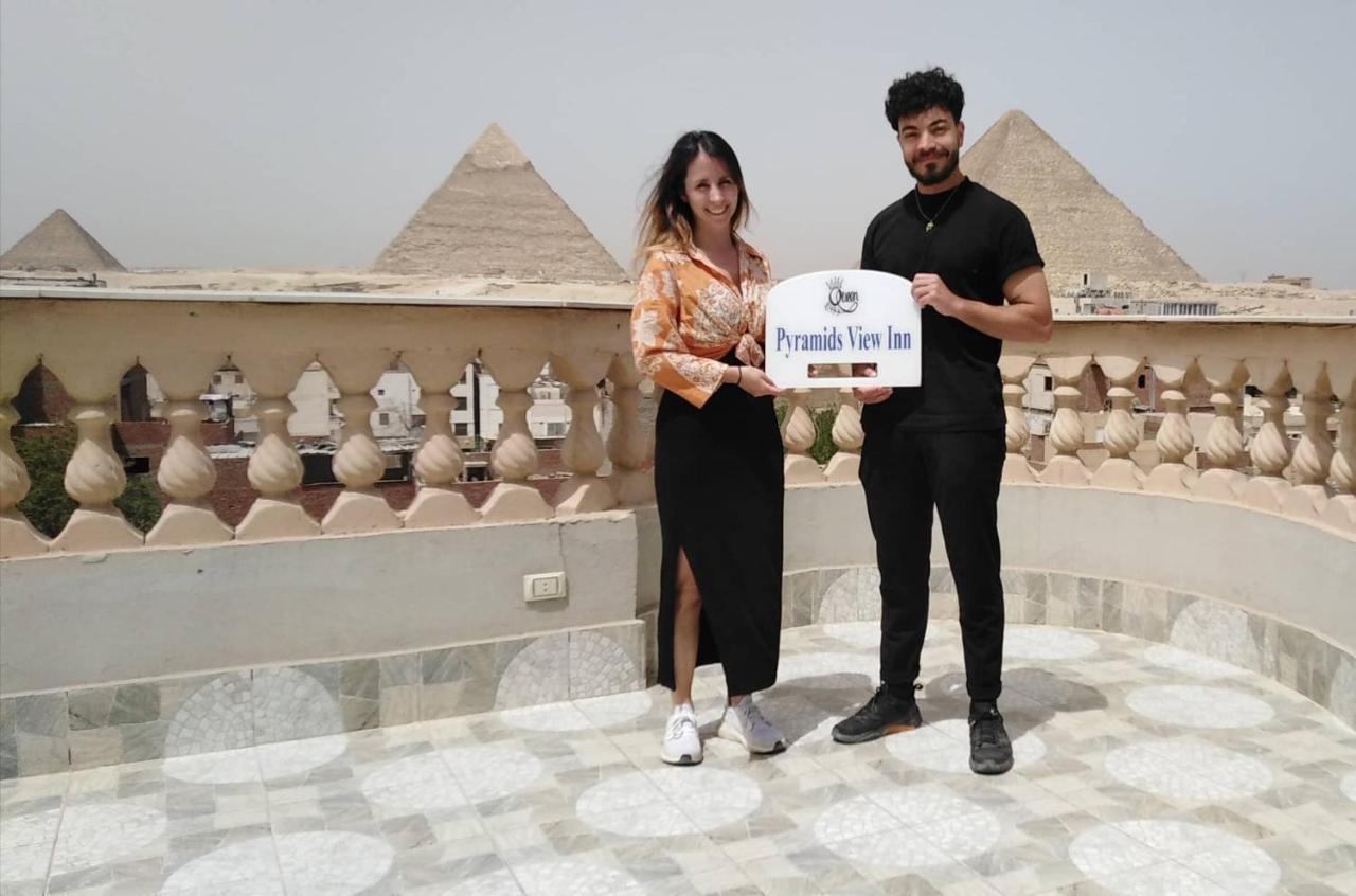 Queen Pyramids View Inn Kafret el-Gabal Exteriér fotografie