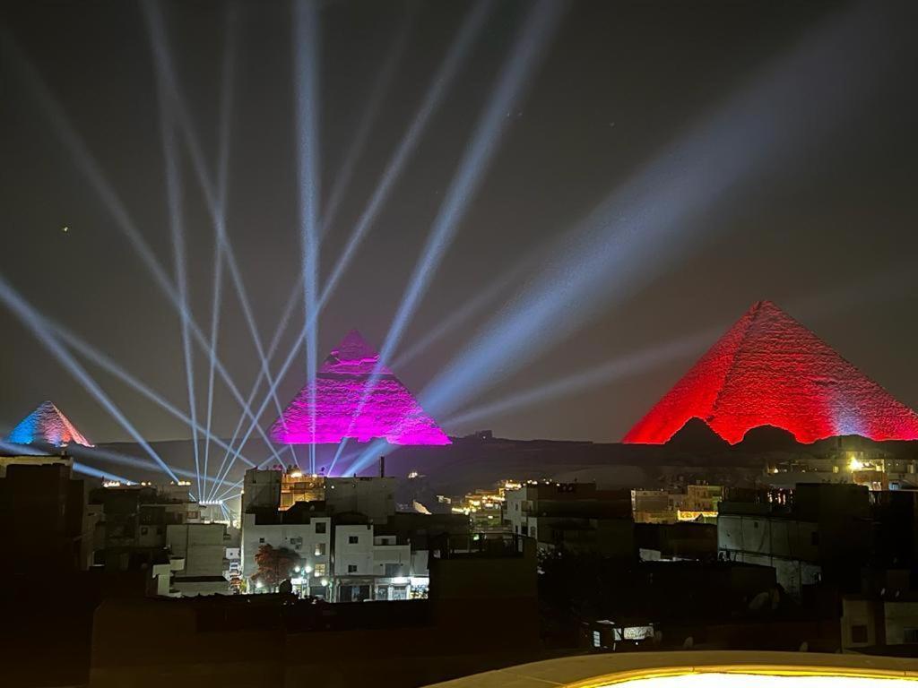 Queen Pyramids View Inn Kafret el-Gabal Exteriér fotografie