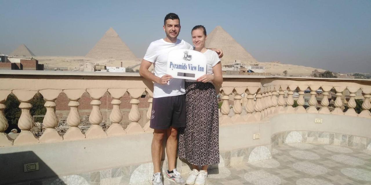 Queen Pyramids View Inn Kafret el-Gabal Exteriér fotografie