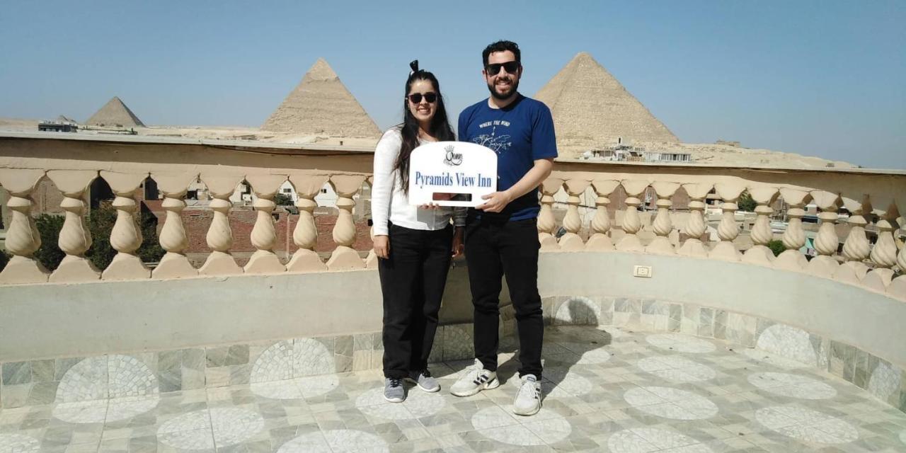 Queen Pyramids View Inn Kafret el-Gabal Exteriér fotografie