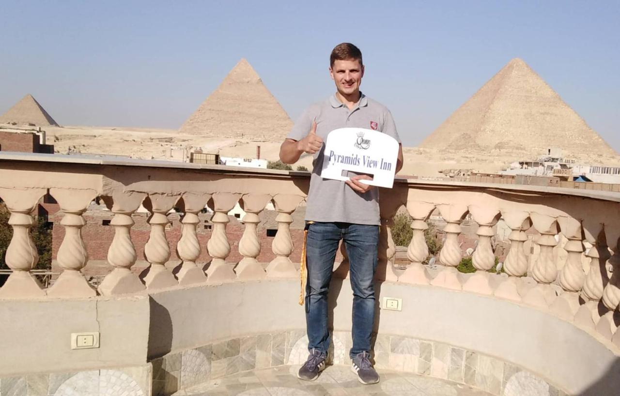 Queen Pyramids View Inn Kafret el-Gabal Exteriér fotografie