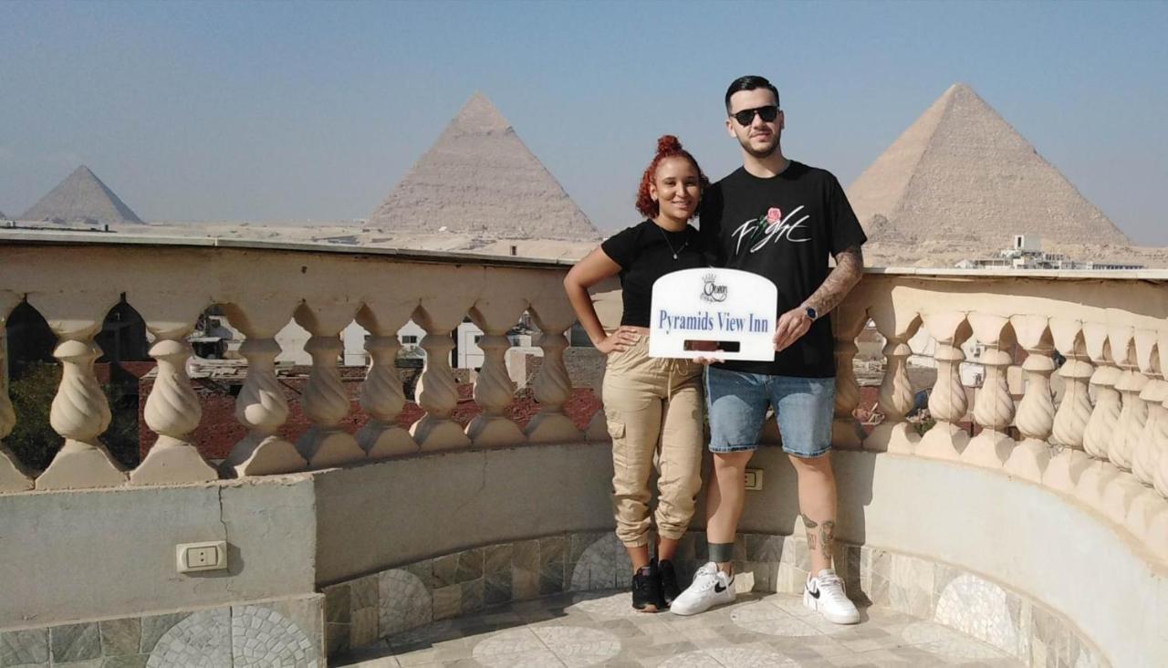 Queen Pyramids View Inn Kafret el-Gabal Exteriér fotografie