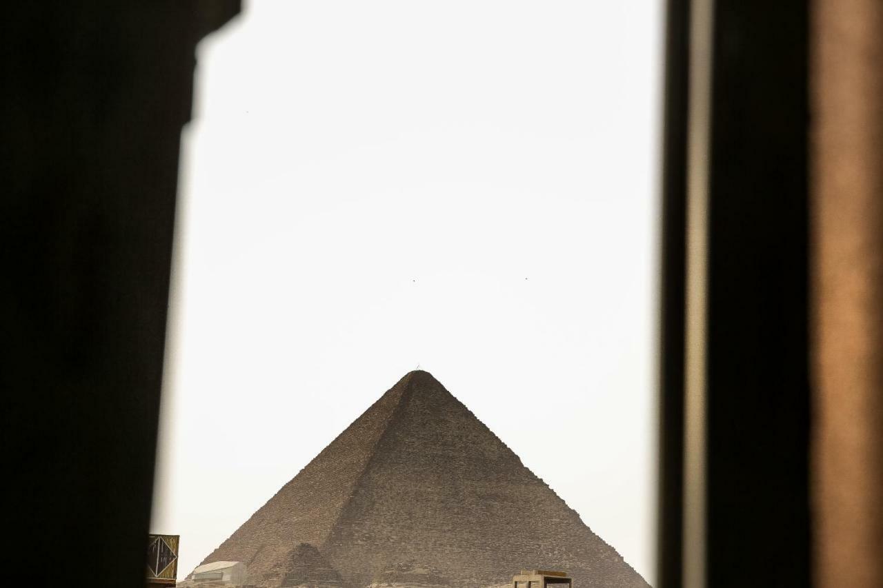 Queen Pyramids View Inn Kafret el-Gabal Exteriér fotografie